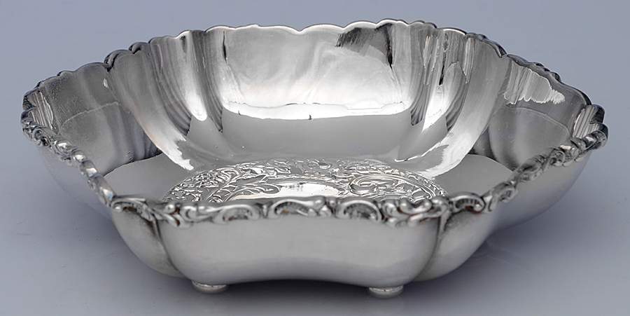 1164 (Silverplate, Hollowware) 6" Bon Bon Bowl by Derby Silver Company-1