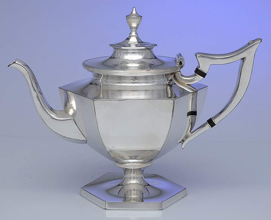 1642 (Silverplate, Hollowware) Teapot by Derby Silver Company-1