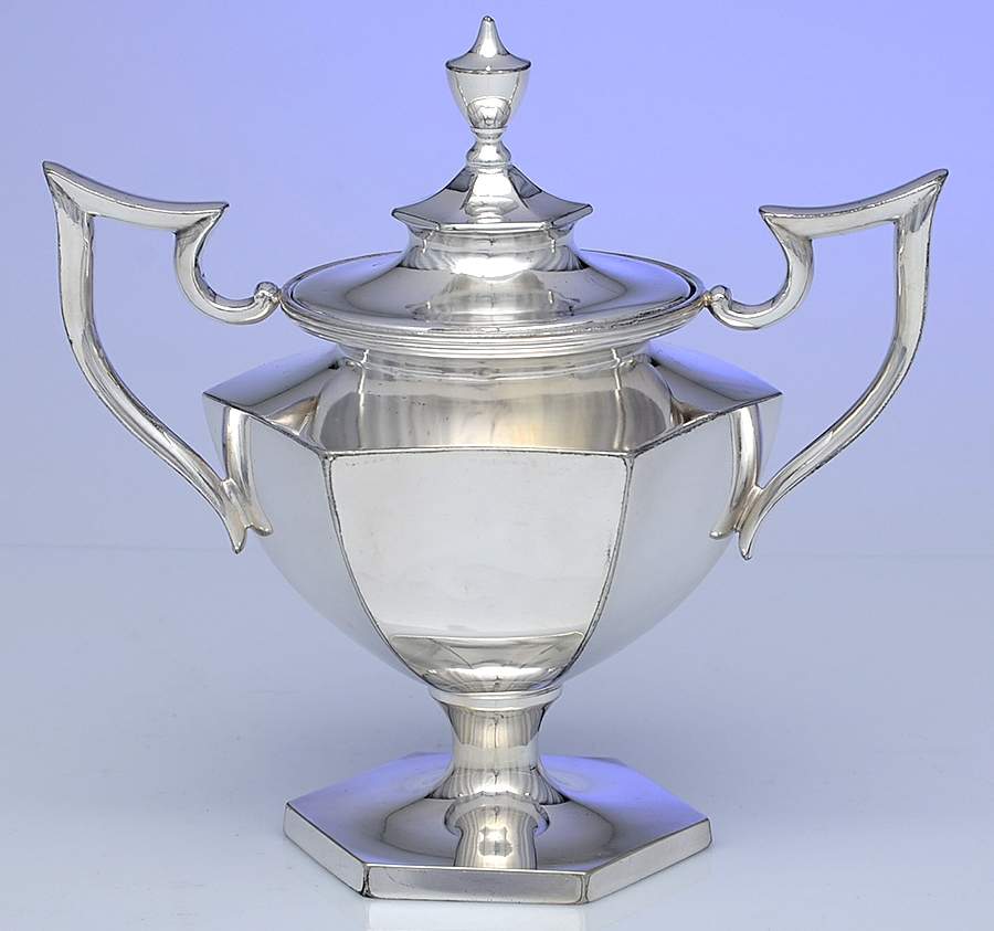 1642 (Silverplate, Hollowware) Sugar Bowl & Lid by Derby Silver Company-1