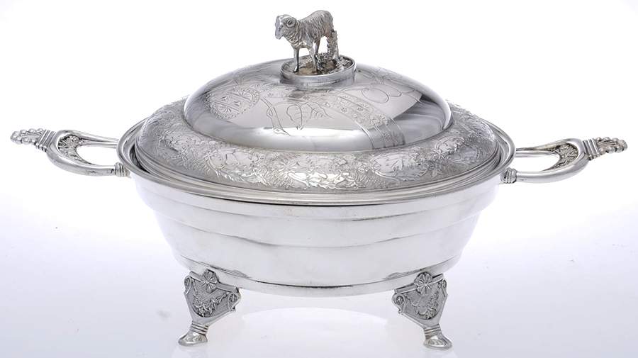 2803 (Silverplate, Hollowware) 3 Part Round Covered Casserole by Derby Silver Company-1