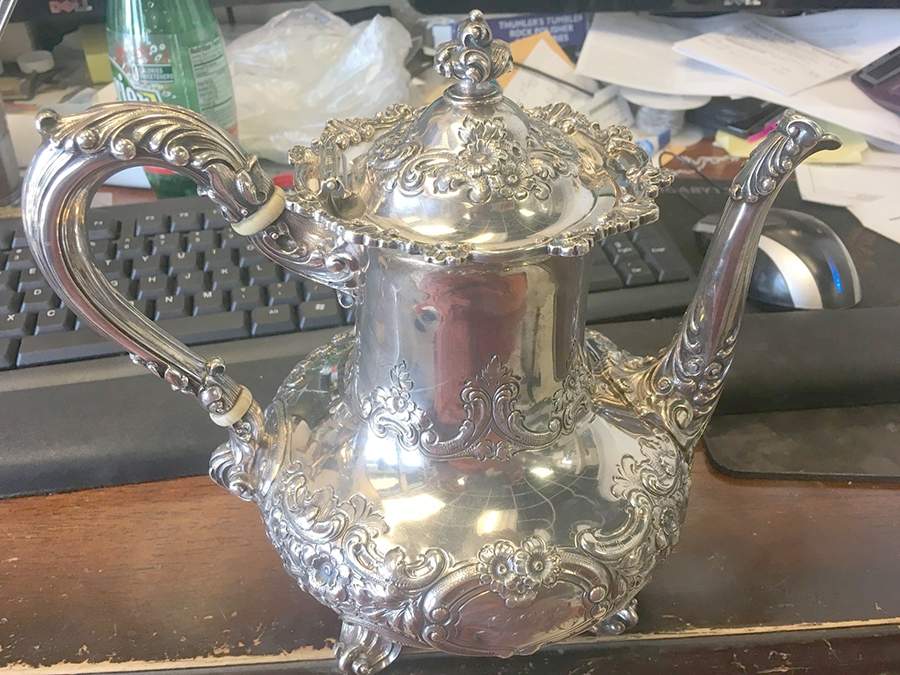 528 (Sterling, Hollowware) Coffee Pot by Dominick & Haff-1