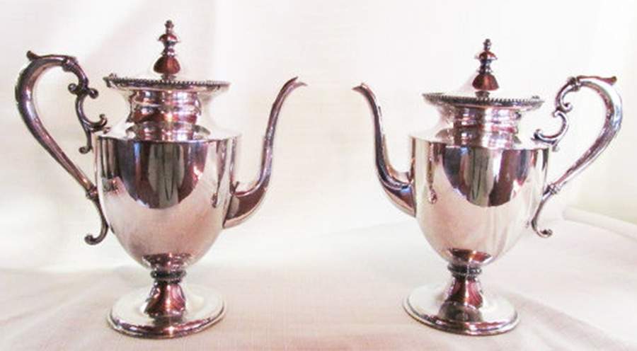 1691 (Silverplate, Hollowware) Silverplate Coffee Pot by Derby Silver Company-1