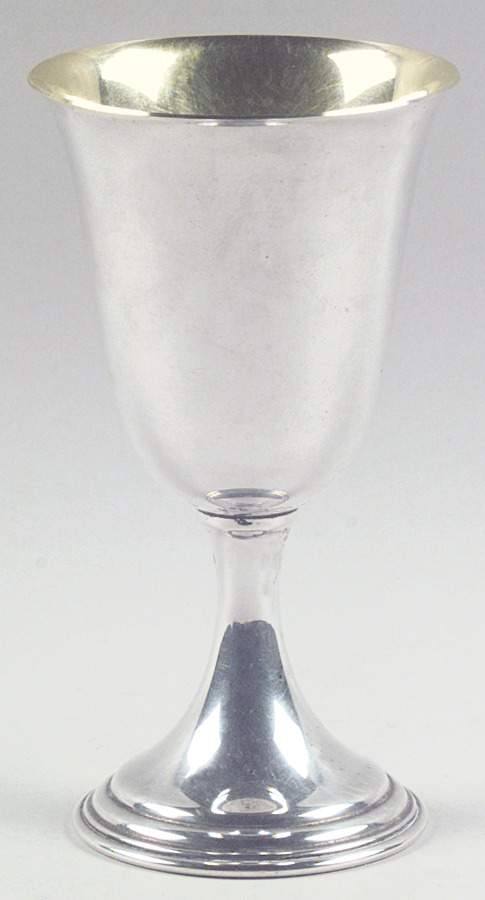 76 (Sterling, Hollowware) Water Goblet by Dunkirk Silversmiths-1