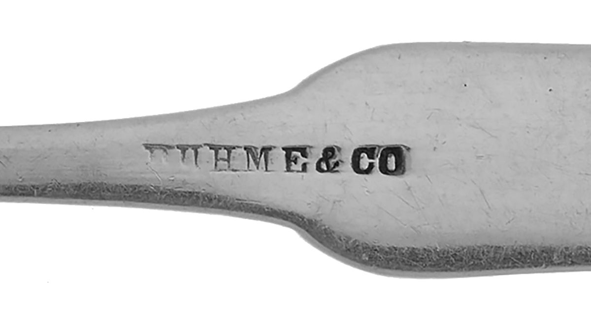 Coin Silver Flatware Teaspoon by Duhme Co-3
