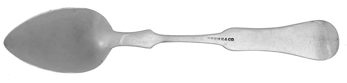 Coin Silver Flatware Teaspoon by Duhme Co-2