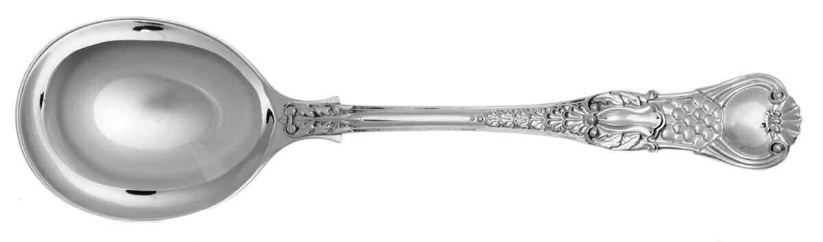 Coburg (Sterling) Round Bowl Soup Spoon (Gumbo) by D & J Wellby Ltd-1