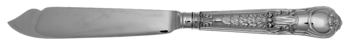 Coburg (Sterling) Individual Hollow Handle Fish Knife-Sterling Blade by D & J Wellby Ltd-1