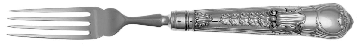 Coburg (Sterling) Individual Fish Fork Hollow Handle Ind. Strl Tines by D & J Wellby Ltd-1