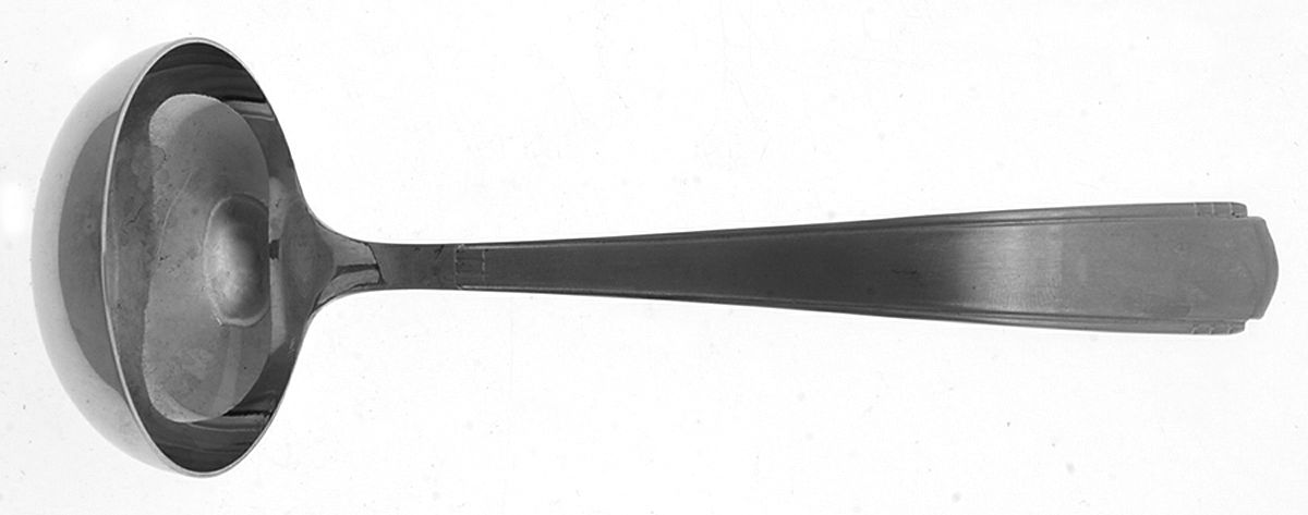 Lady Wilhelmina (Stainless) Sauce Ladle, Solid Piece by Ekco Silver-1