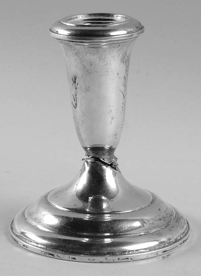Sterling Hollowware 4" Console Candleholder by Empire Silver Co-1