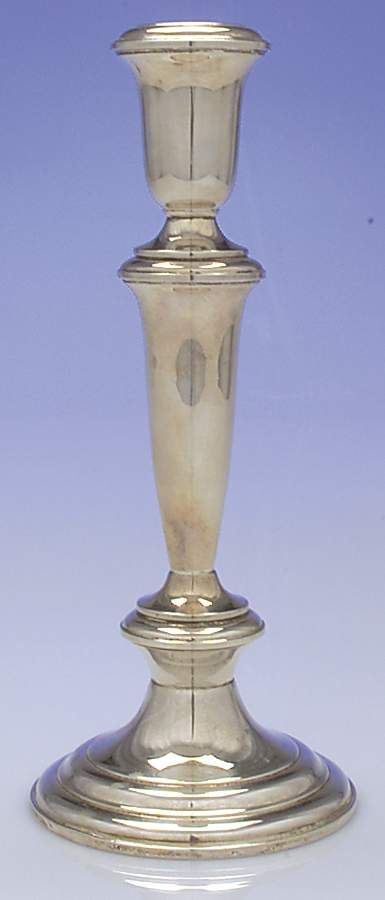 Sterling Hollowware 7" Weighted Candlestick by Empire Silver Co-1