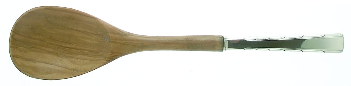 Horizon (Sterling, 1944) Salad Serving Spoon with Wooden Bowl by Easterling-1