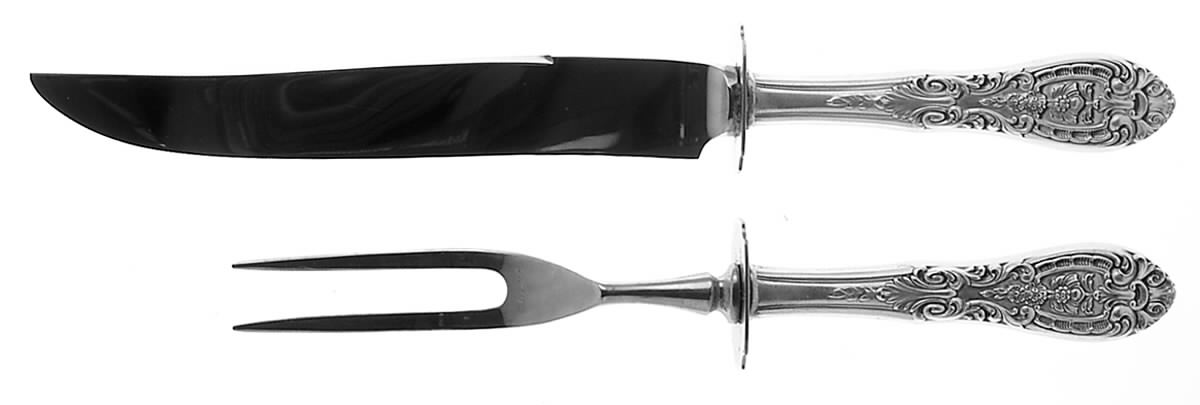Southern Grandeur Small Stainless Blade 2-Piece Steak Carving Set by Easterling-1
