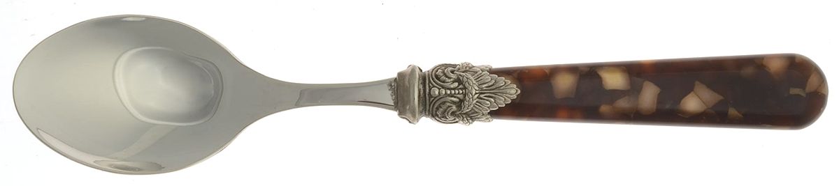 Napoleon-Tortoise (Stainless) Oval Place Soup Spoon by EME Flatware-1