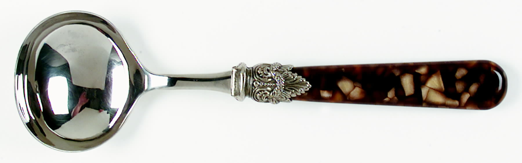 Napoleon-Tortoise (Stainless) Solid Gravy Ladle by EME Flatware-1