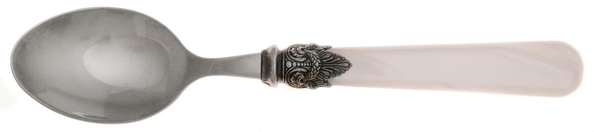 Napoleon-Pearl White (Stainless) Oval Place Soup Spoon by EME Flatware-1