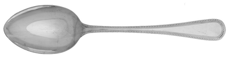Round Bead (Silverplate) Tablespoon (Serving Spoon) by Elkington-1