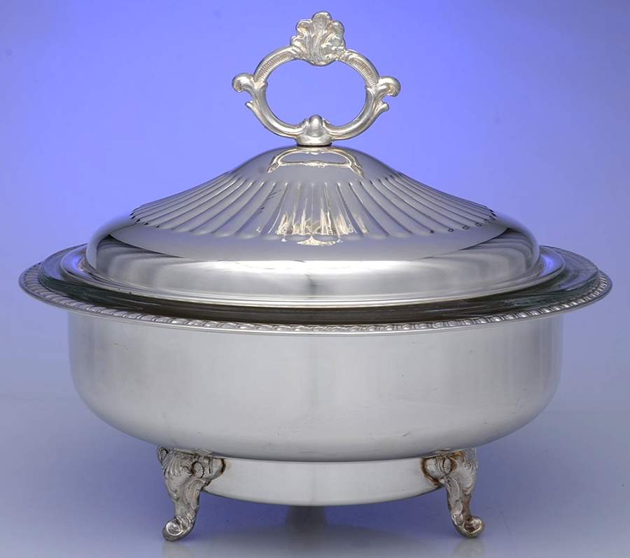 ETO1 (Silverplate, Hollowware) Electric Food Warmer No Cord by Eton Silver-1