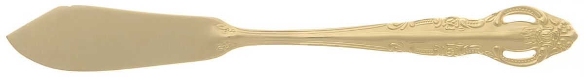 ESI13 (Gold Electroplate) Flat Handle Master Butter Knife by Estia-1