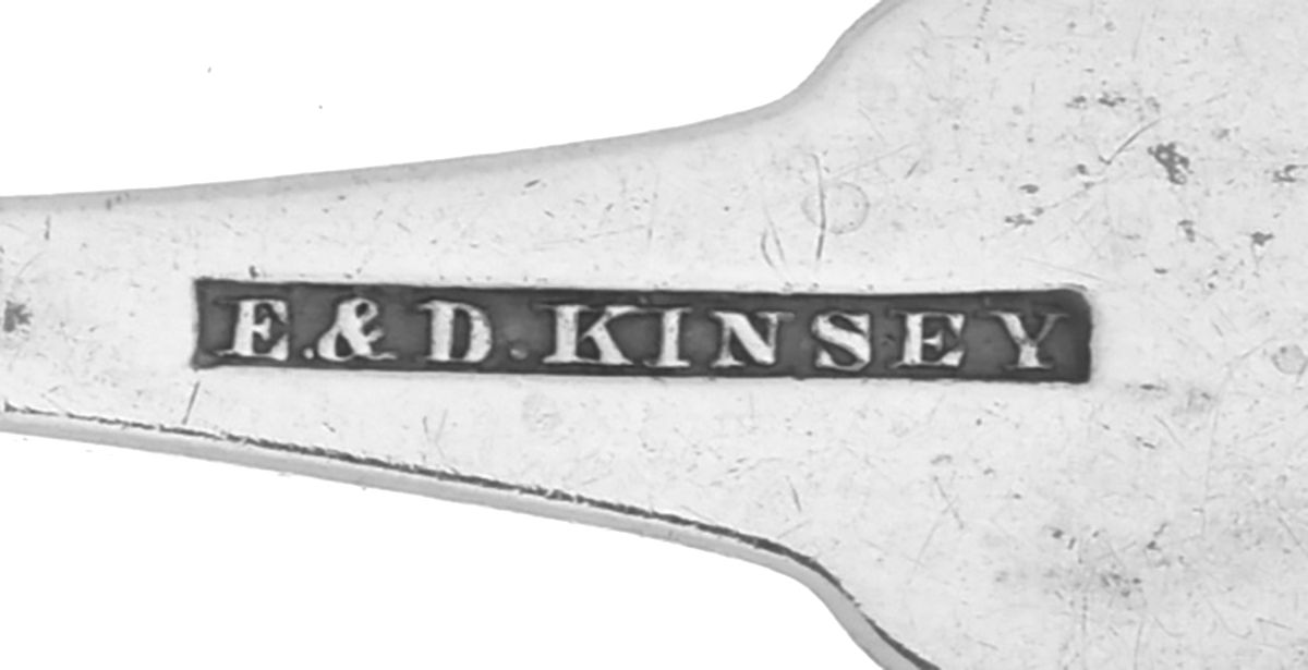 Coin Silver Flatware Teaspoon by E & D Kinsey-3