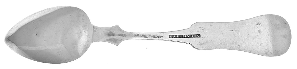 Coin Silver Flatware Teaspoon by E & D Kinsey-2