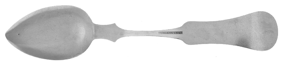 Coin Silver Flatware Tablespoon (Serving Spoon) by E & D Kinsey-2