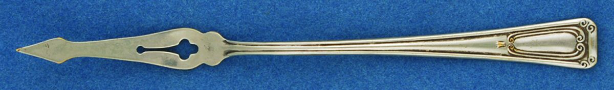 EJB2 (Silverplate) One Tine Butter Pick by E & J Bass-1