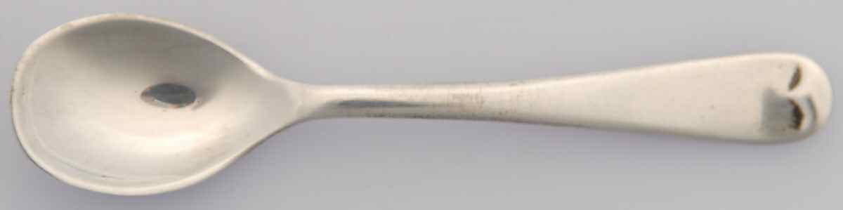 Sterling Hollowware Individual Mustard Spoon by Elkington-1