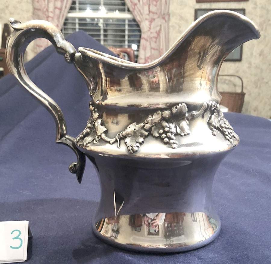704 (Silverplate, Hollowware) Silverplate Water Pitcher by E & J Bass-1