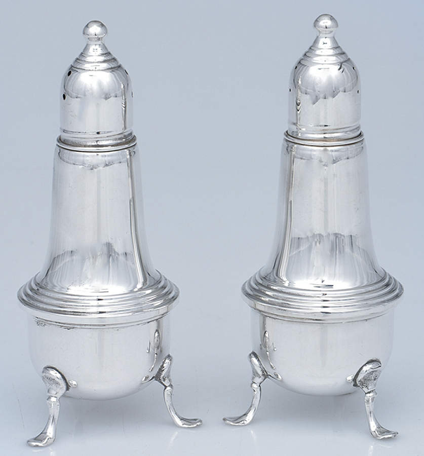 Sterling Salt & Pepper Sets Weighted Salt and Pepper Set by Empire Silver Co-1