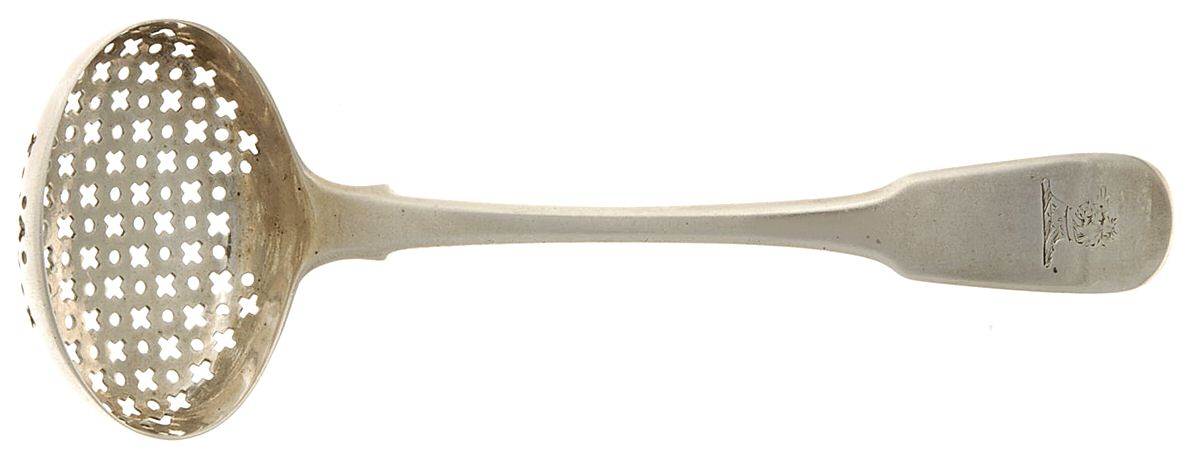 EFC3 (Sterling) Pierced Sugar Serving Ladle by Eley,Fearn & Chawner-1