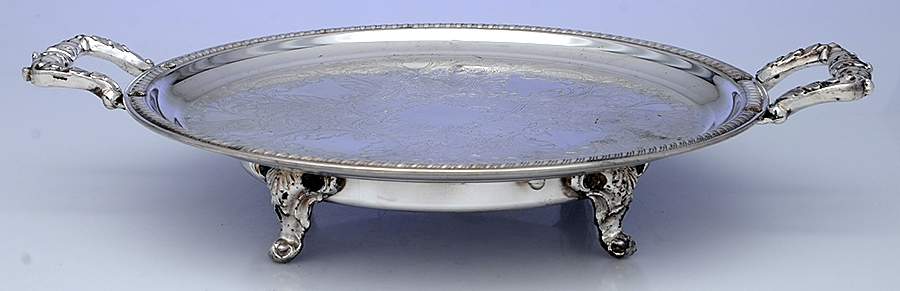 Silverplate Hollowware Electric Food Warmer No Cord by Eton Silver-1