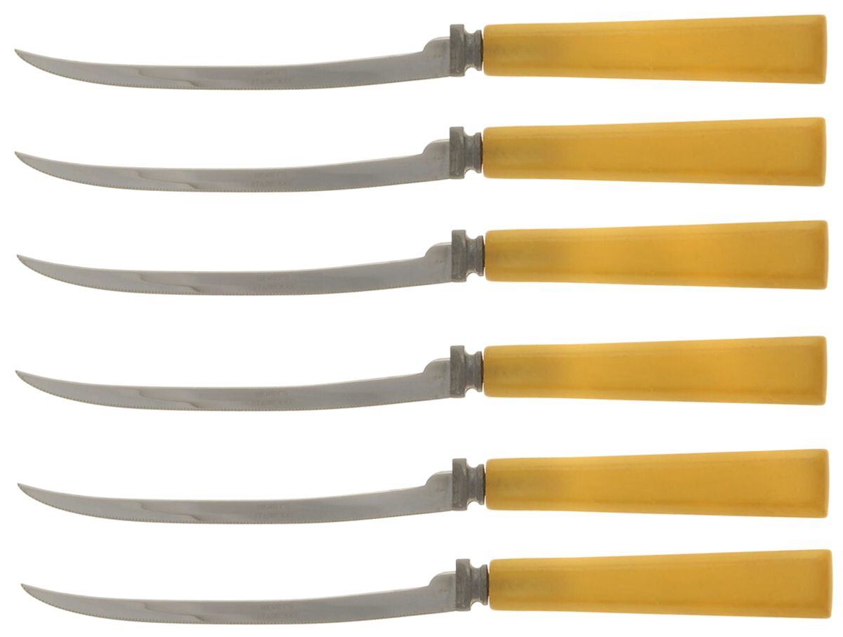 EOL1 (Stainless) Indiv. Tomato/Steak Knife W/Bakelite Hdl (Set of 6 by Henry's Originial-1