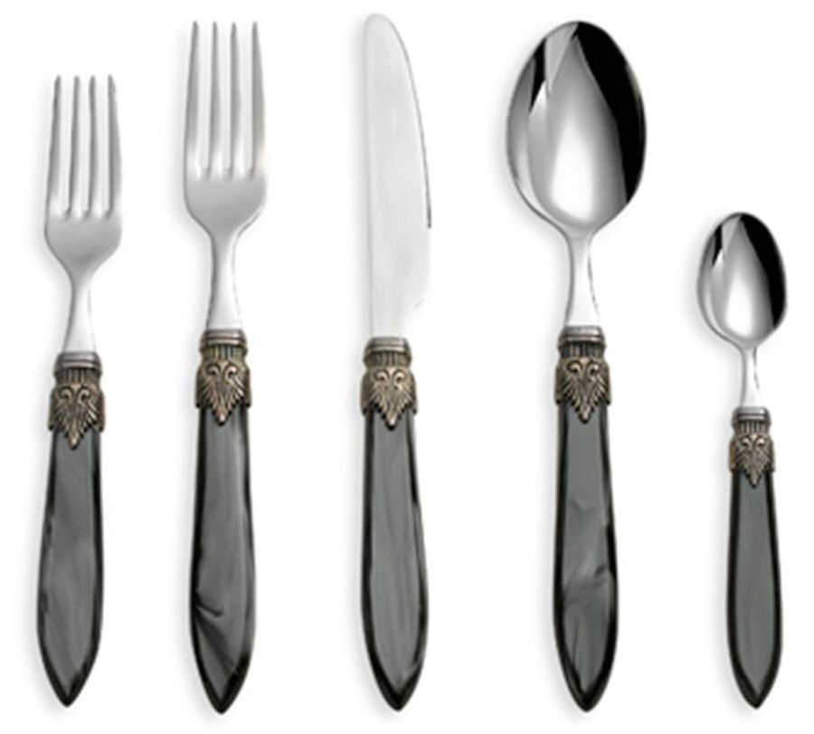 Laura-Black (Stainless) Fork by Euro Ceramica-1