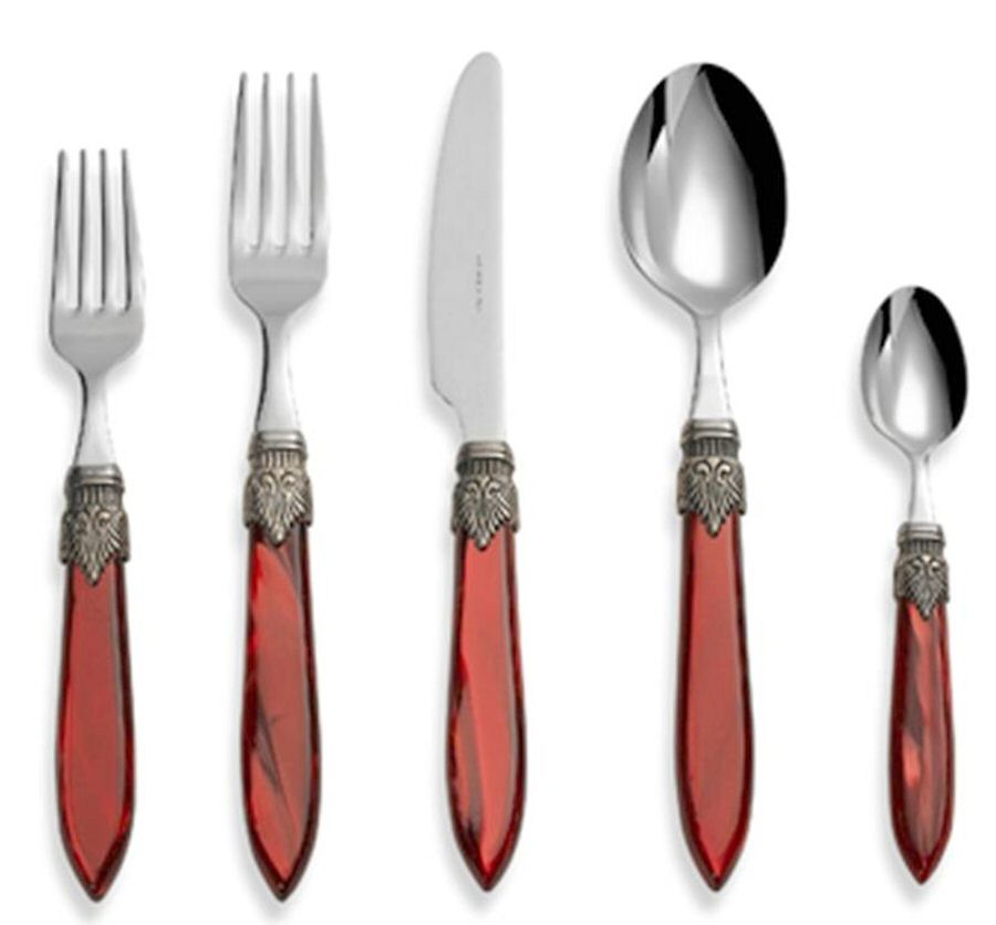 Laura-Bordeaux (Stainless) Fork by Euro Ceramica-1