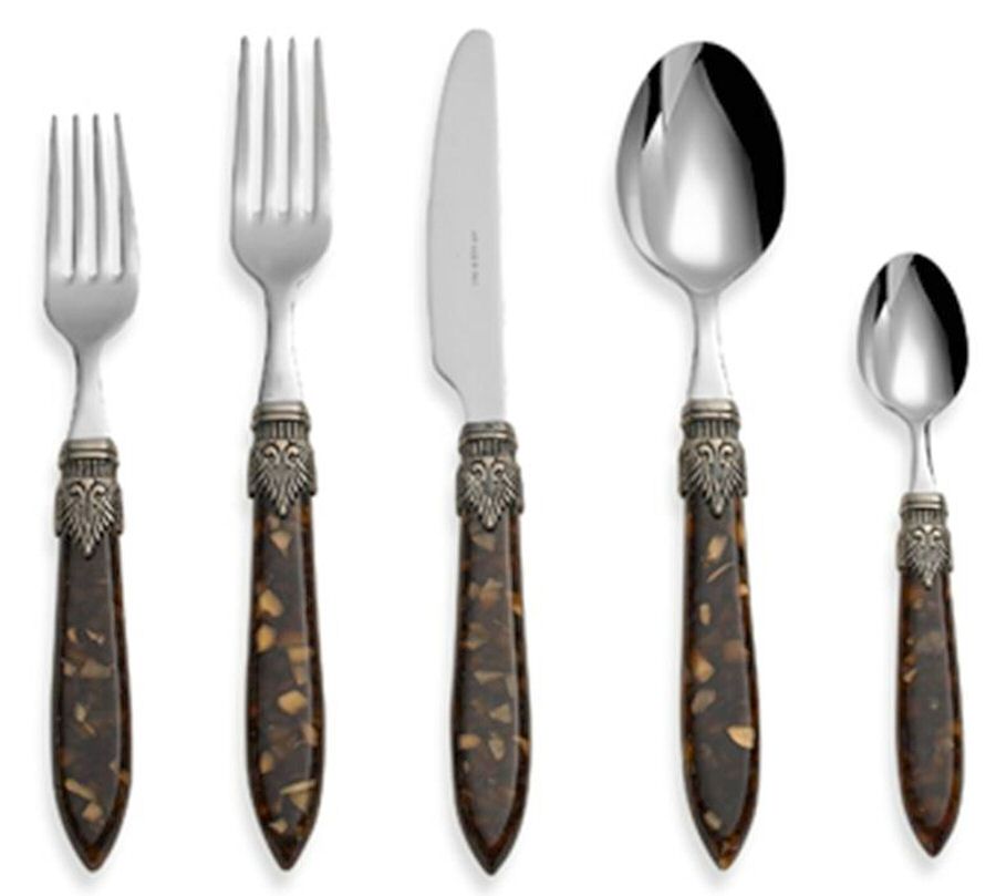 Laura-Brown (Stainless) Fork by Euro Ceramica-1