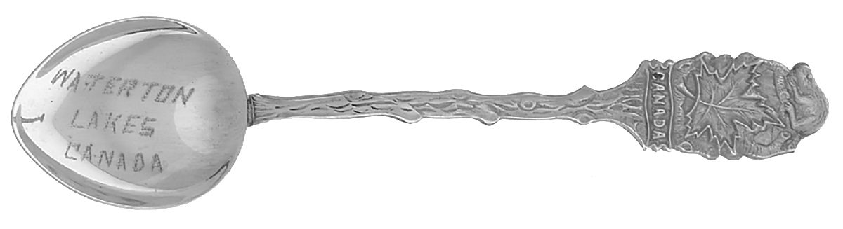 Canada Souvenir Spoons (Sterling) Canada Demitasse Spoon by Ecco-1