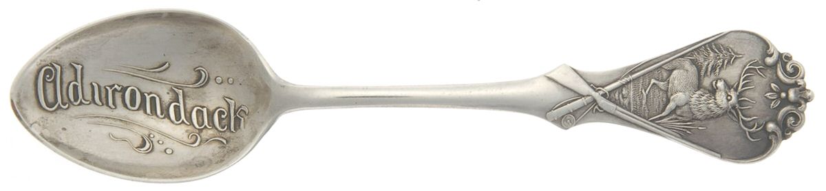States & Cities Souvenir Spoons (Sterling) New York Demitasse Spoon by Edward Todd & Co-1