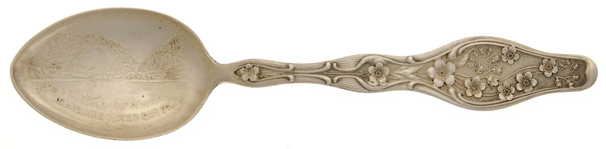 States & Cities Souvenir Spoons (Sterling) Pennsylvania Five O'Clock Spoon by Edward Todd & Co-1