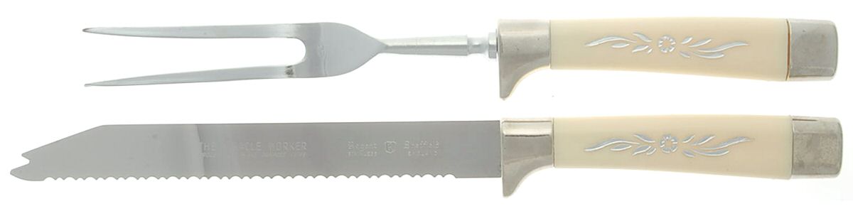 EMO2 (Stainless) Multi Purpose Knife & Carving Fork Set by Emdeko-1