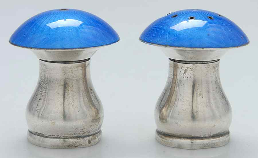 Sterling Hollowware Individual Salt and Pepper Set by Egon Lauridsen-1