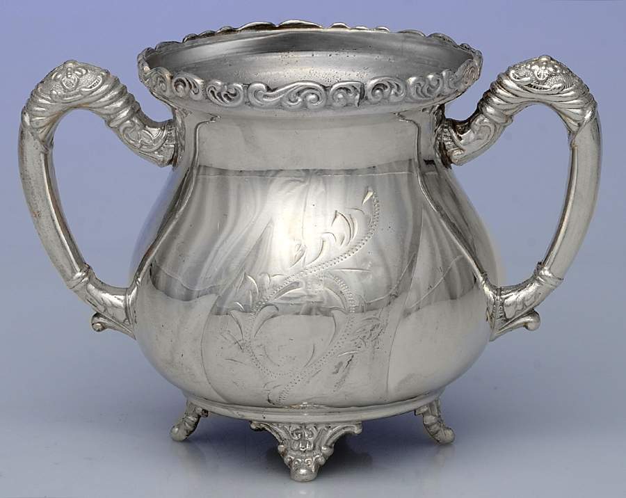 1504 (Silverplate, Hollowware) Open Sugar Bowl by Empire Arts Metal Works-1