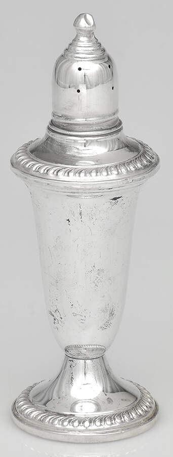 231 (Sterling, Hollowware) Weighted Pepper Shaker by Empire Silver Co-1