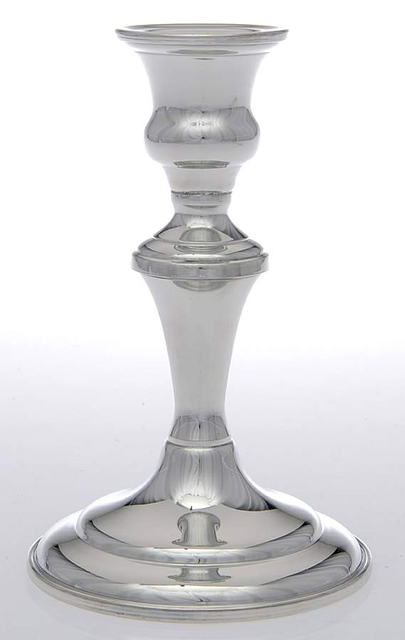 836 (Pewter, Hollowware) 6" Candlestick by Empire Silver Co-1