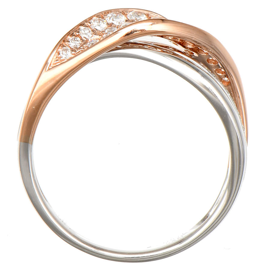 14KWR Diamond (0.53) Pave Leaf Ring-4