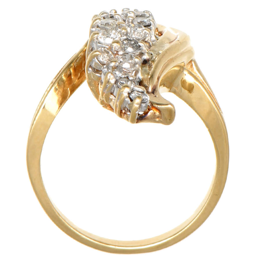14KY Diamond (0.60) Swish Ring-4