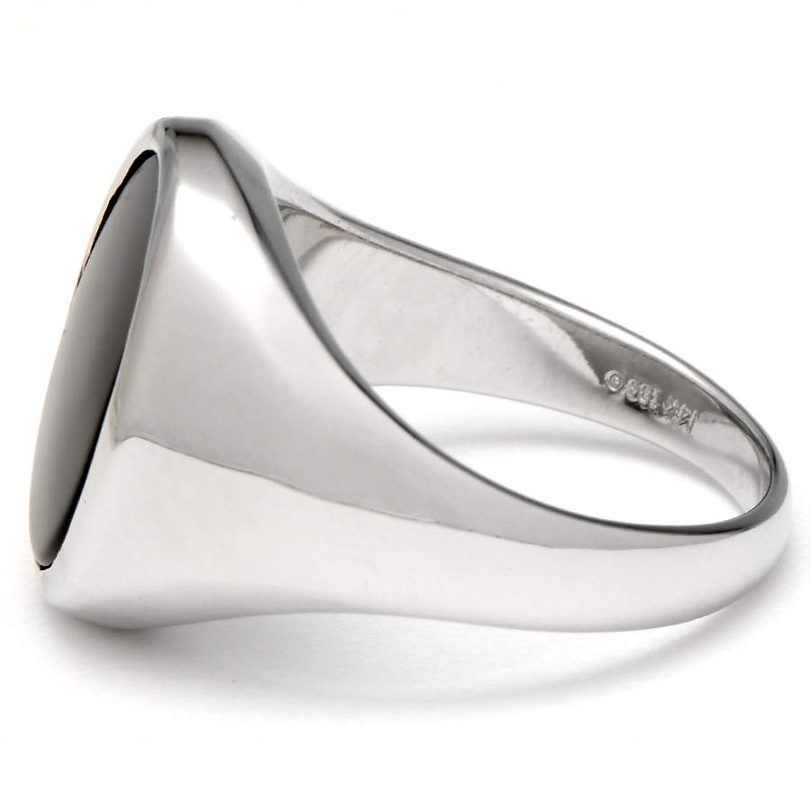14KW High Polish Onyx Ring-3