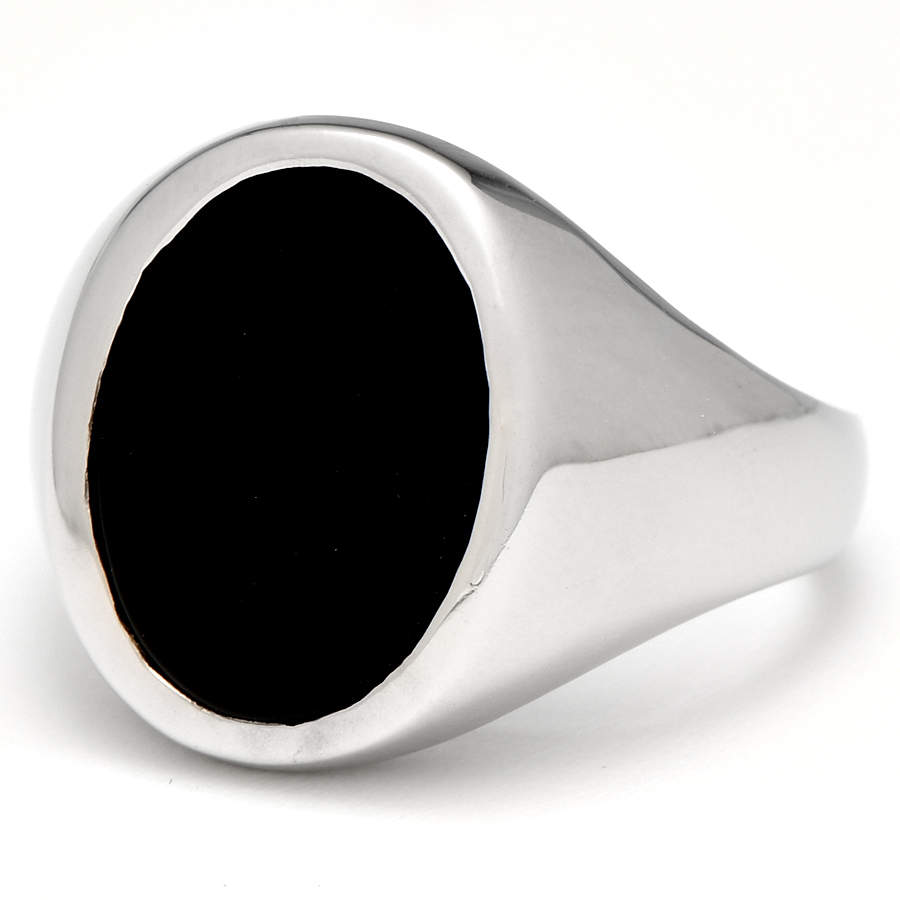 14KW High Polish Onyx Ring-1