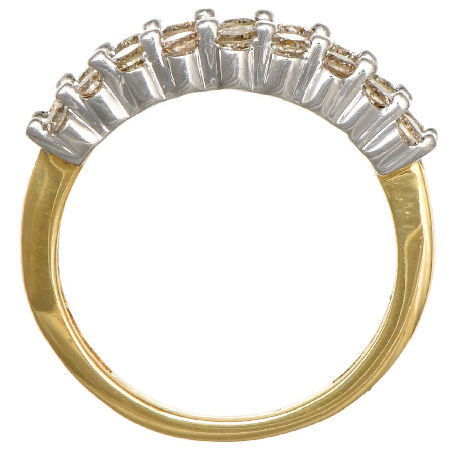 14KW Baguette & Round Diamond(1.10) Ring-4