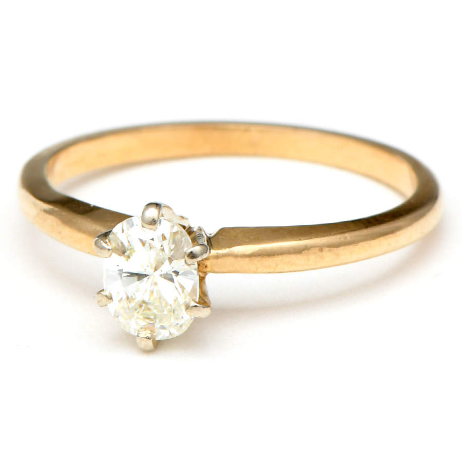 14KY Diamond(0.53) Solitaire Ring-1